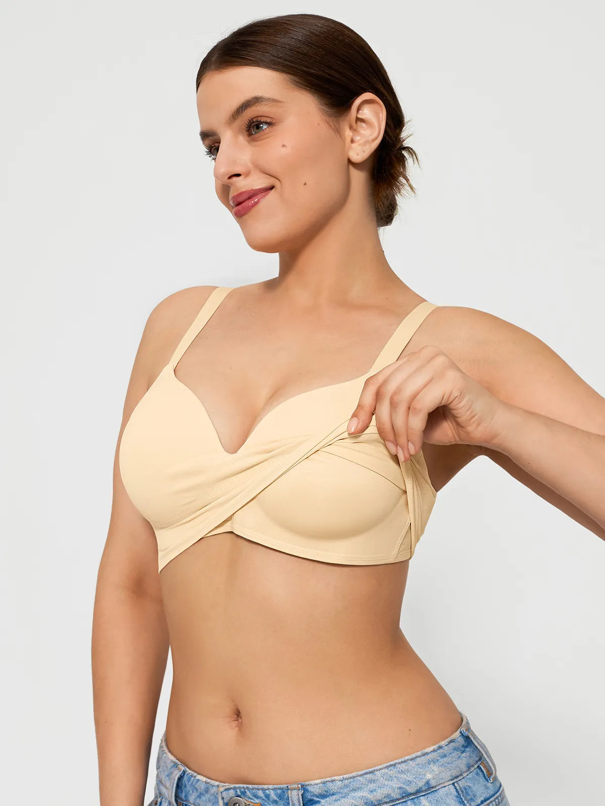 Elsa™ | trådlös sömlös push-up-bh med V-ringning