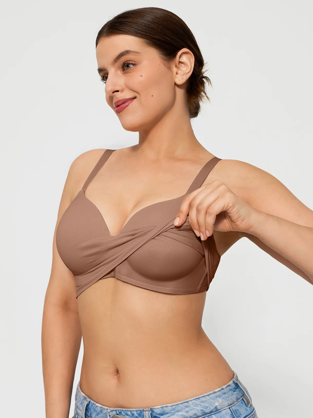 Elsa™ | trådlös sömlös push-up-bh med V-ringning