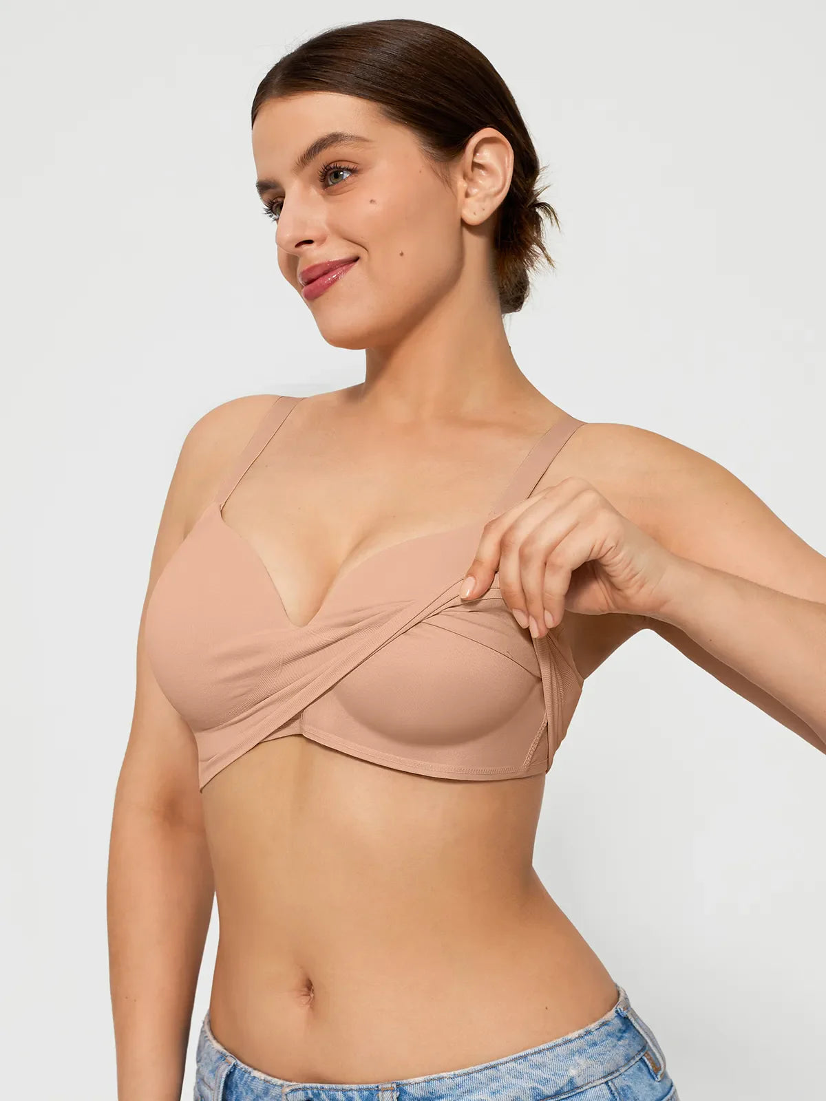 Elsa™ | trådlös sömlös push-up-bh med V-ringning