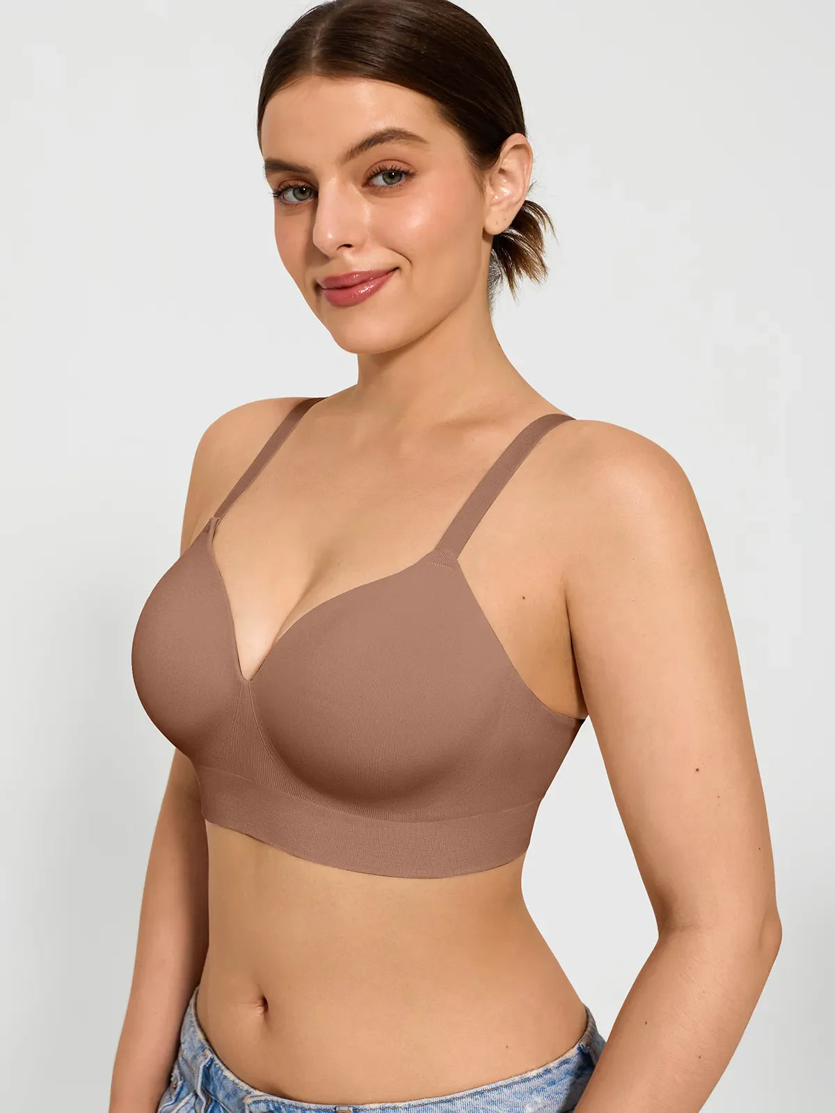 Elsa™ | trådlös sömlös push-up-bh med V-ringning