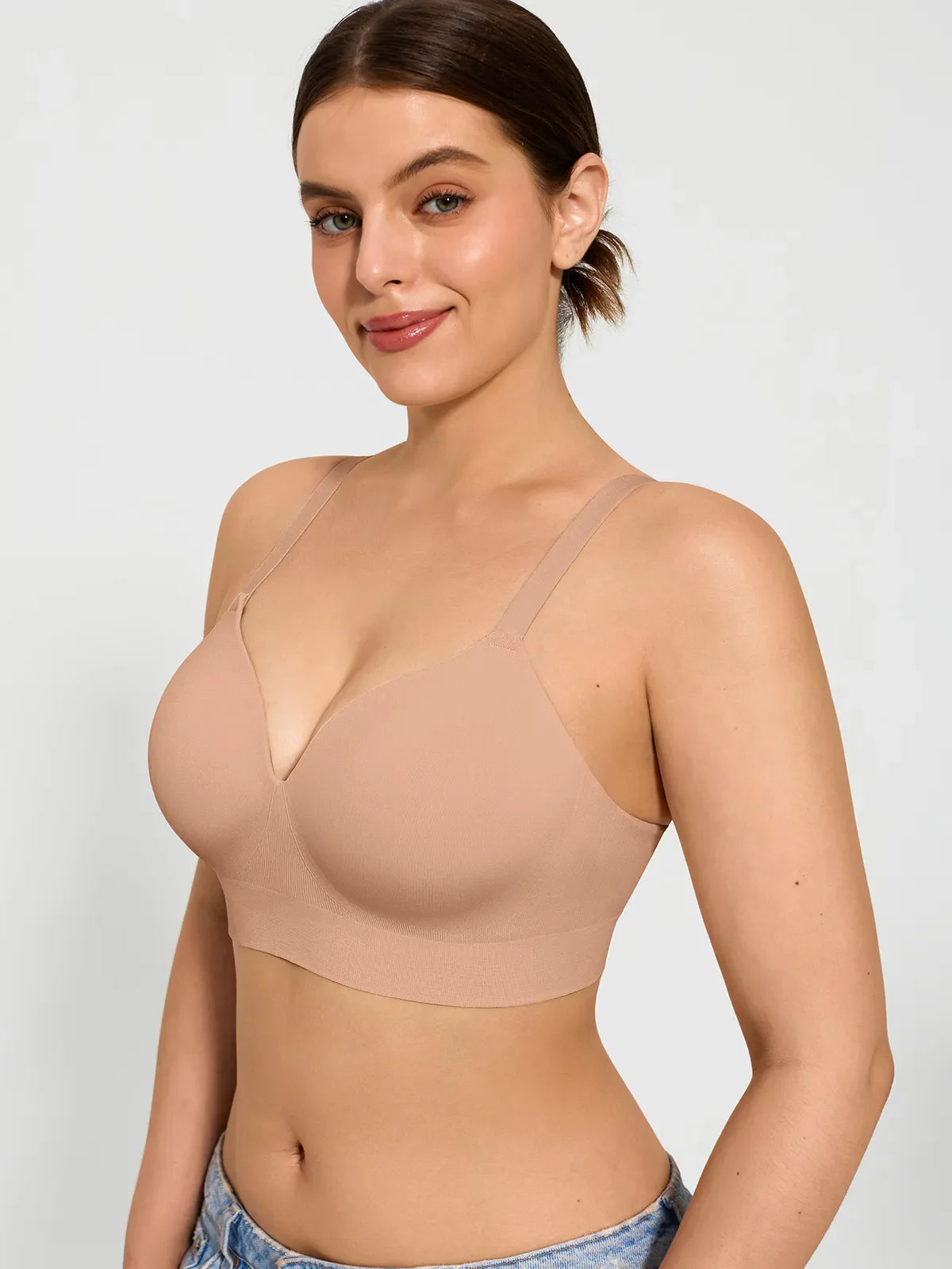 Elsa™ | trådlös sömlös push-up-bh med V-ringning