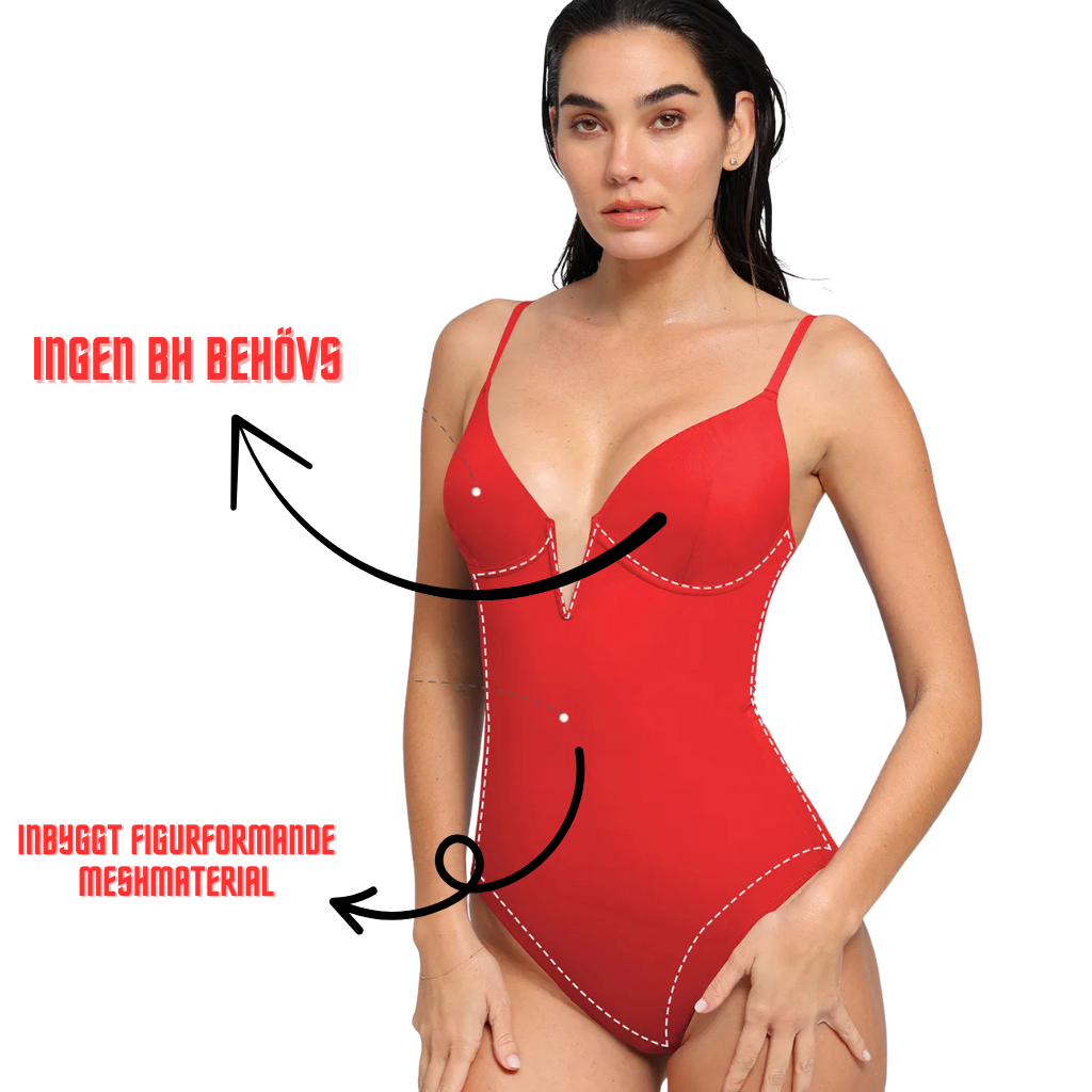 Elsa™ | Shapewear V-ringad Slimmande Baddräkt