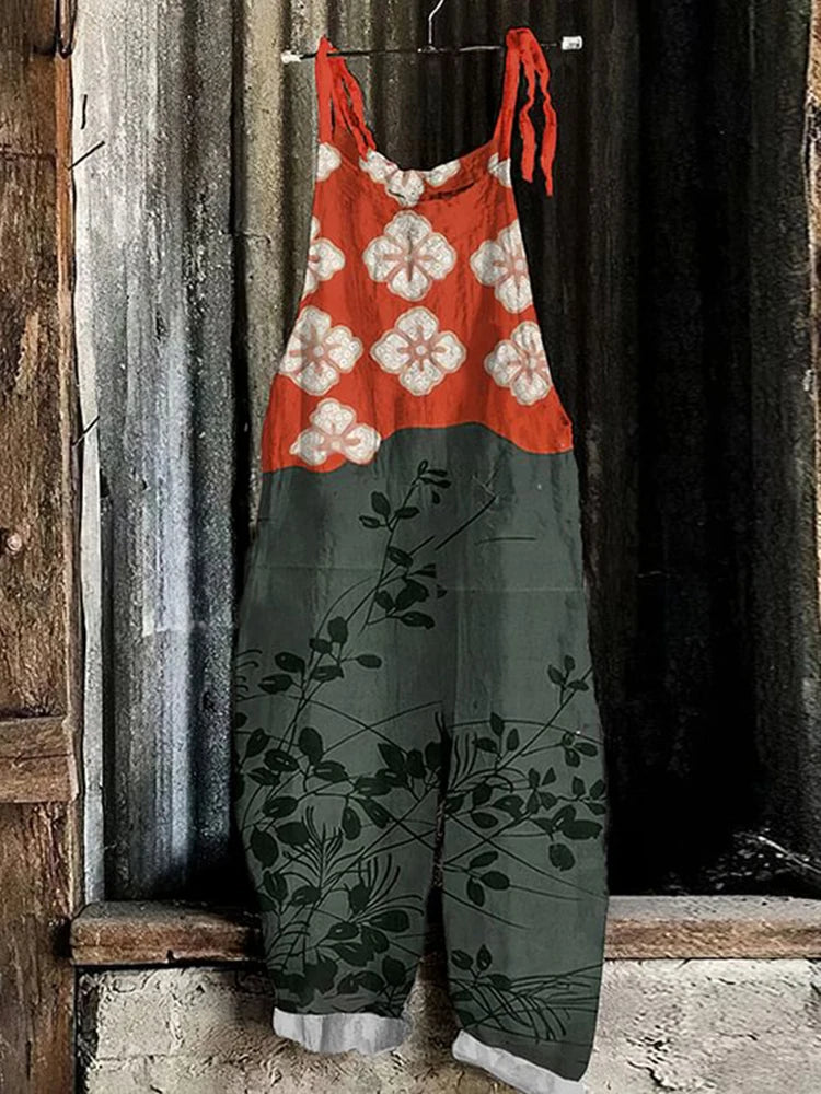Sora™ | Retro Japansk-stil Jumpsuit med Vida Ben