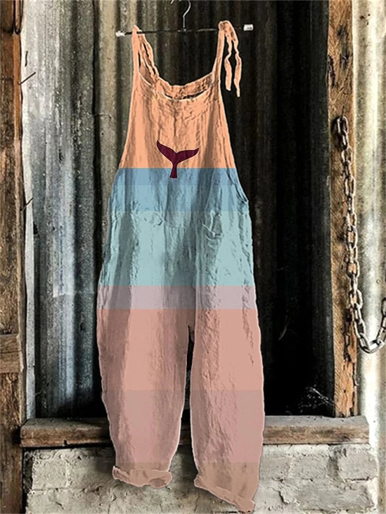 Sora™ | Retro Japansk-stil Jumpsuit med Vida Ben