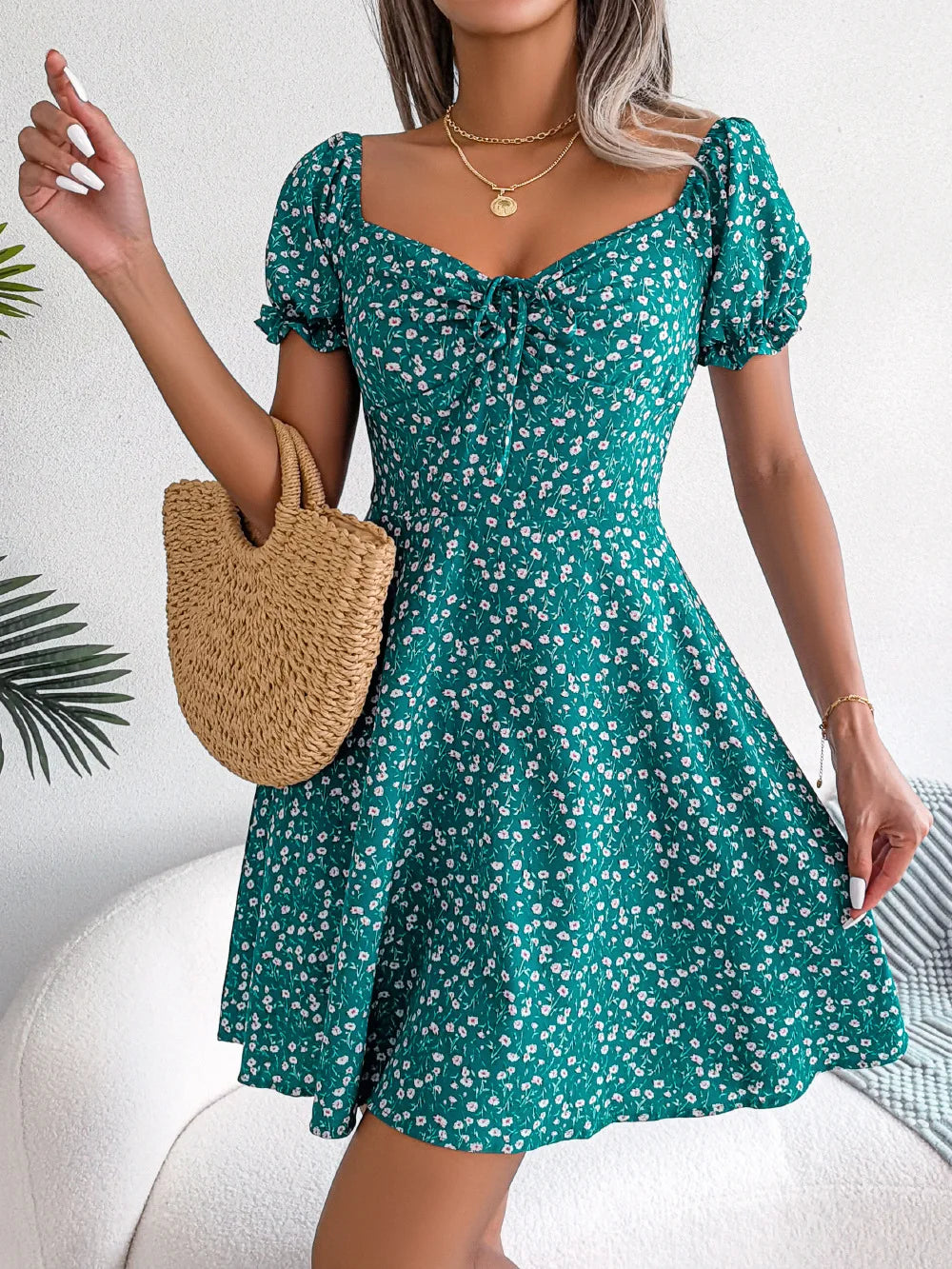 Lovis™ | Elegant sommarklänning i blommigt tryck