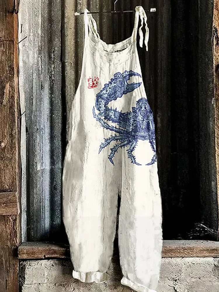 Sora™ | Retro Japansk-stil Jumpsuit med Vida Ben