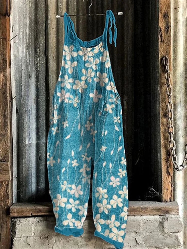 Sora™ | Retro Japansk-stil Jumpsuit med Vida Ben