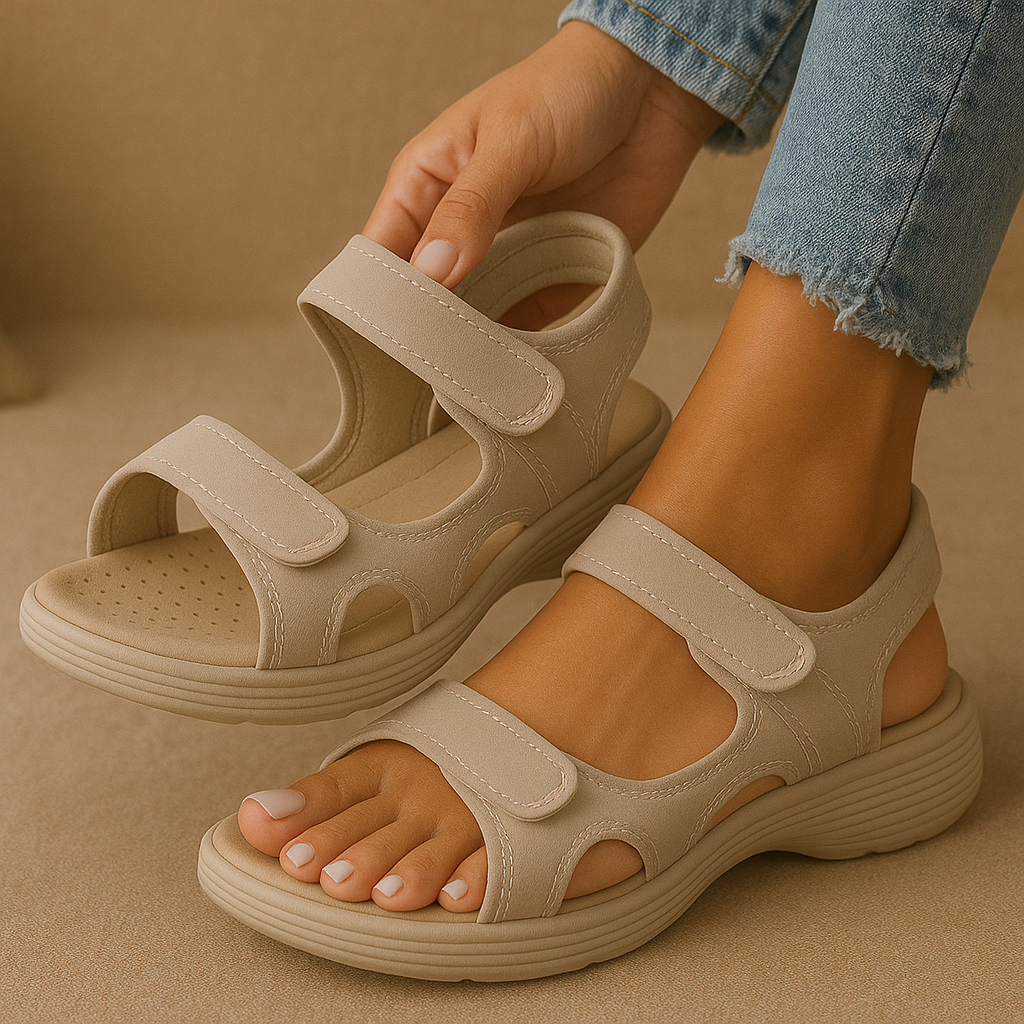 AIRO EASE ™ | Ortopediska kilklackssandaler – Stabilitet och komfort för dina fötter med premiumdesign