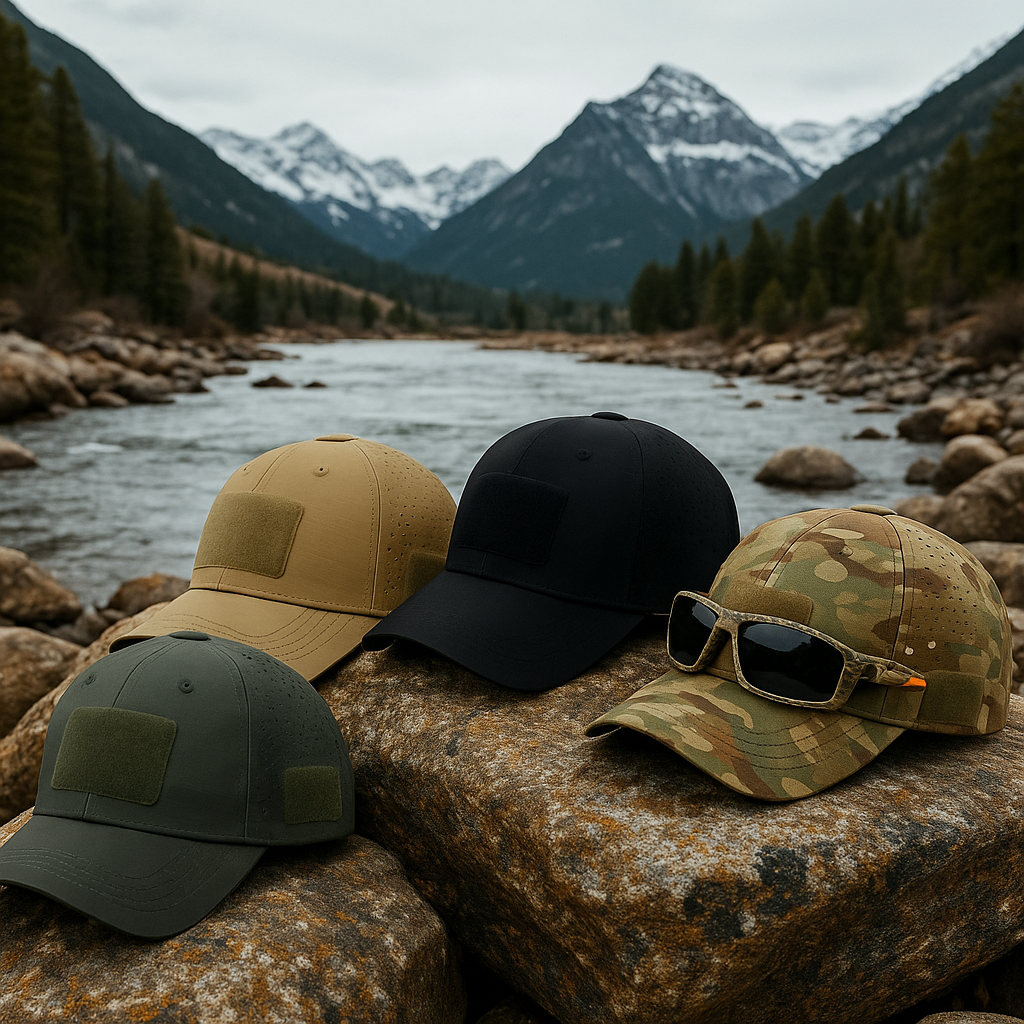 Falk ™ | Kamouflagekeps med glasögon