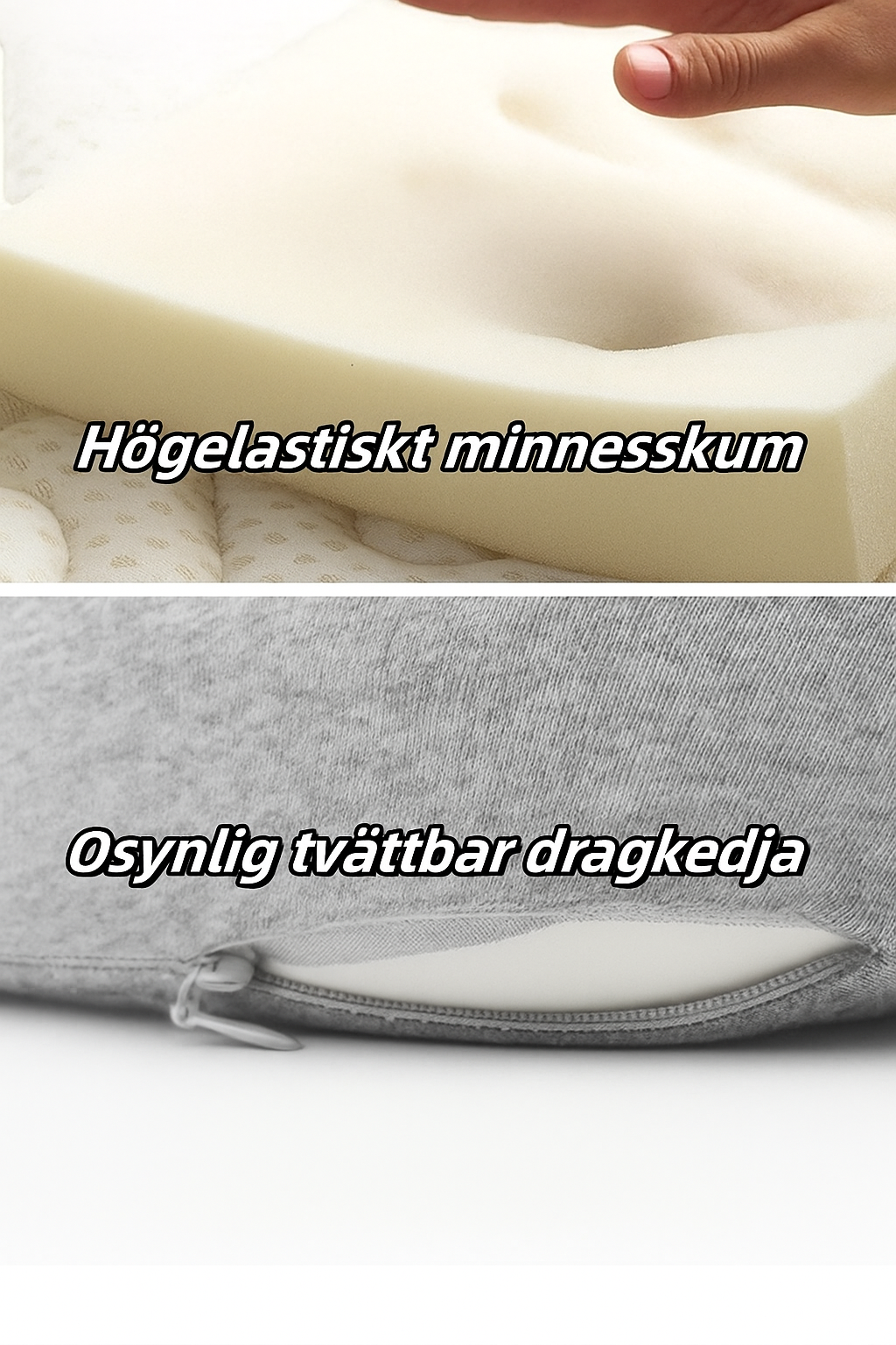 Gary™ | Ultimativt bekväm nackkudde i memoryskum för resor