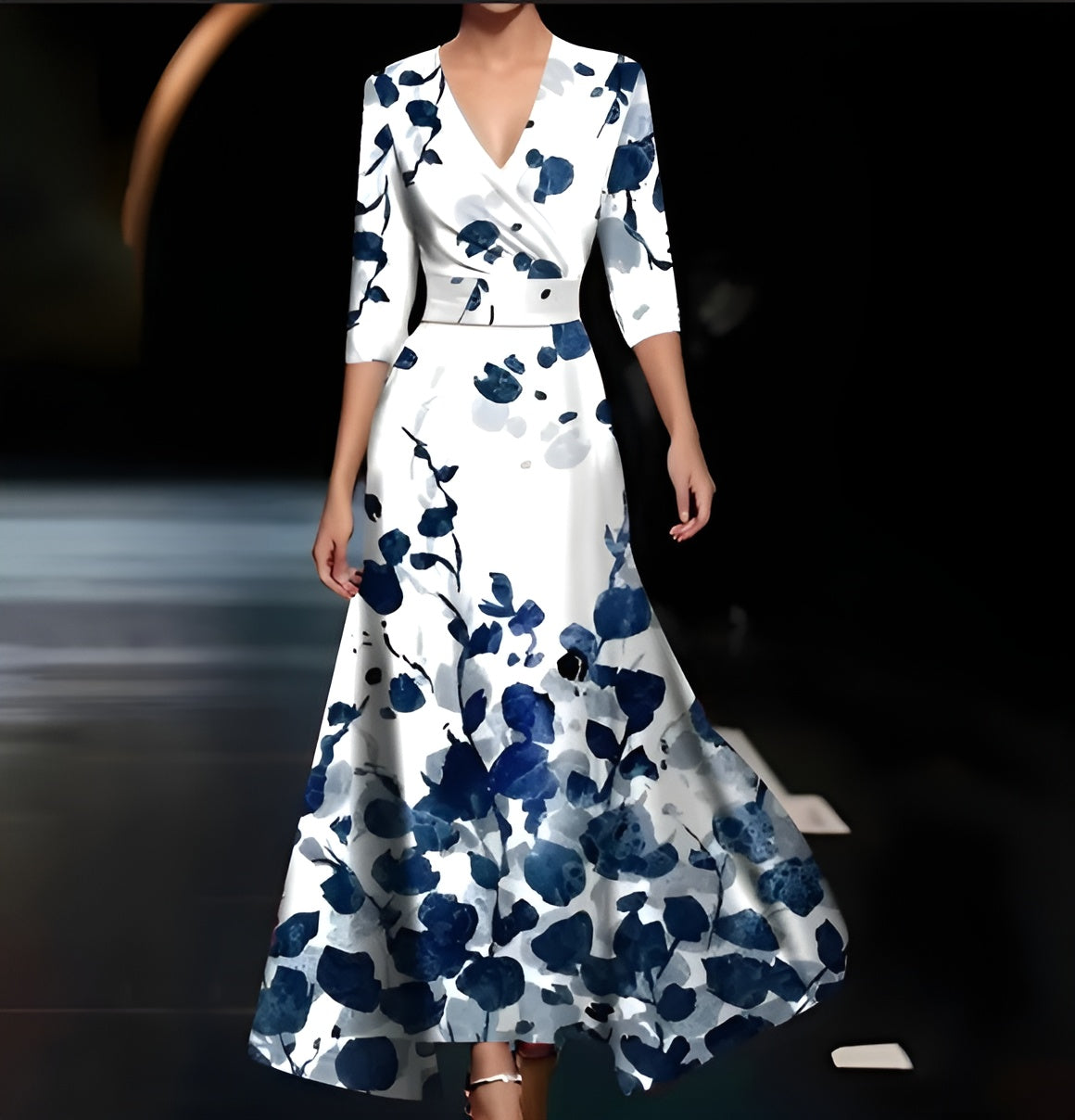 Lova™ – Elegant Klänning med Blommönster