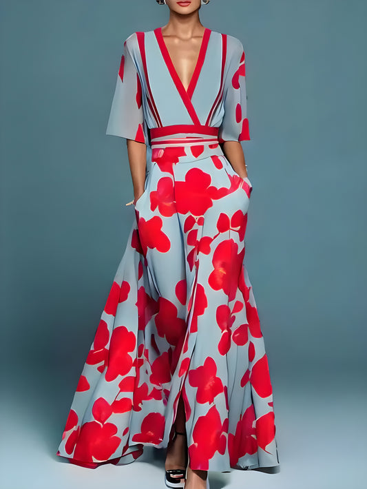 Lova™ – Elegant Klänning med Blommönster
