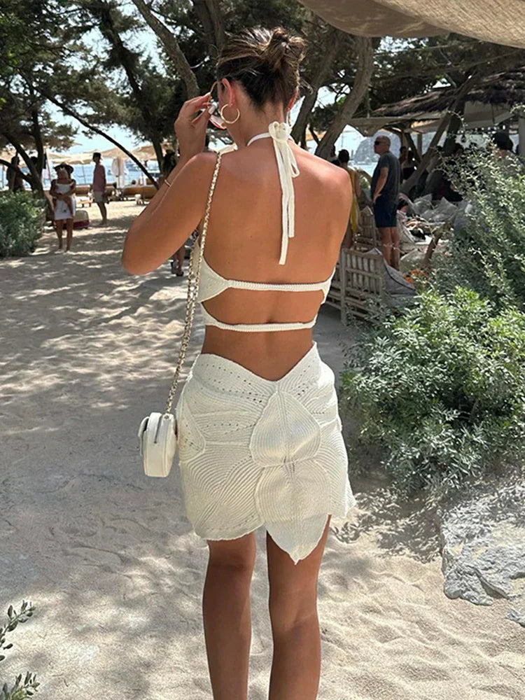 Leona™ | Stickad Sommarklänning