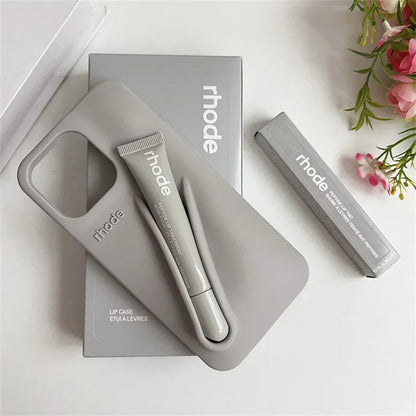 RHODE ™ | Silikon Telefonfodral med Bärbar Läppglanshållare