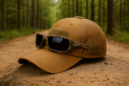 Falk ™ | Kamouflagekeps med glasögon