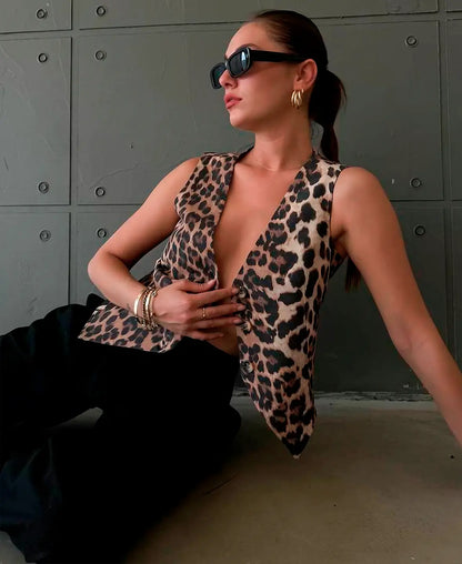 ALVA™ | Leopardmönstrad Väst
