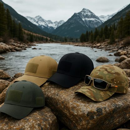 Falk ™ | Kamouflagekeps med glasögon