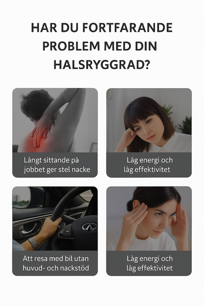Gary™ | Ultimativt bekväm nackkudde i memoryskum för resor