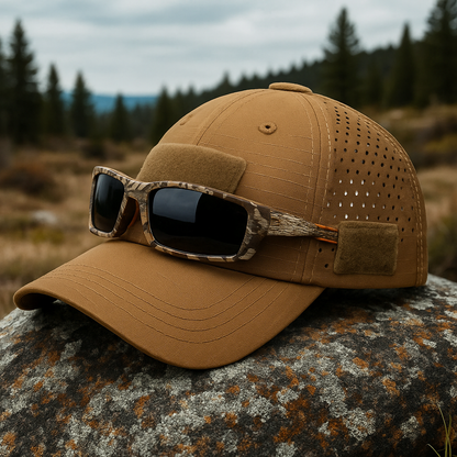 Falk ™ | Kamouflagekeps med glasögon