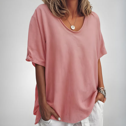 Astrid™ | Trendig Löst Sittande T-shirt