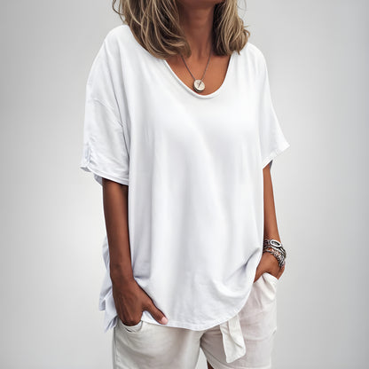 Astrid™ | Trendig Löst Sittande T-shirt