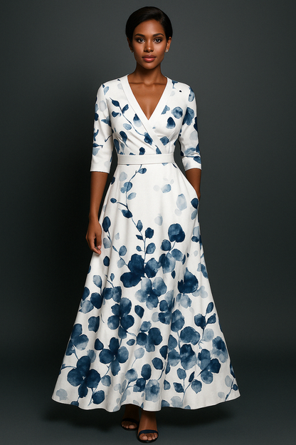 Lova™ – Elegant Klänning med Blommönster