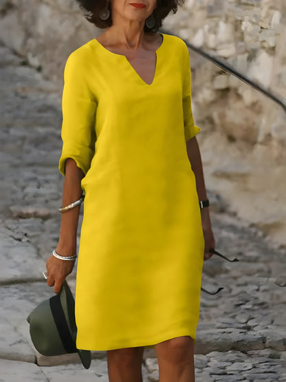 Elinora™ | Elegant Klänning med V-ringning