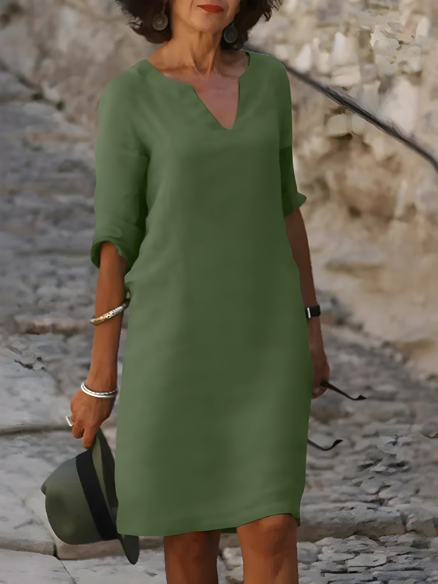 Elinora™ | Elegant Klänning med V-ringning