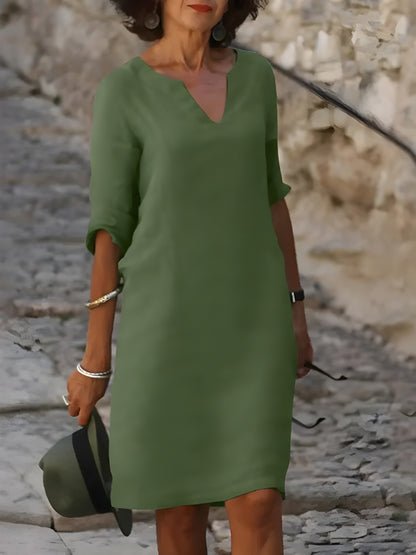 Elinora™ | Elegant Klänning med V-ringning