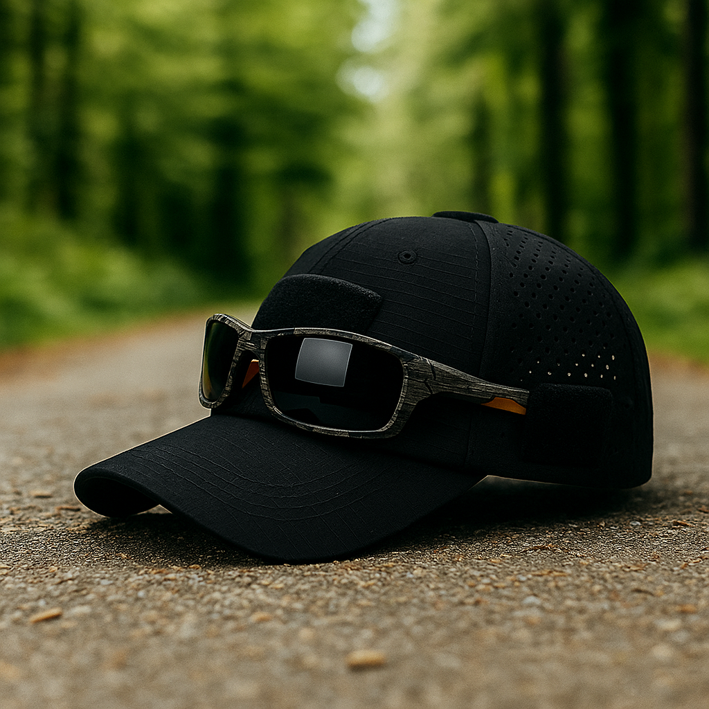 Falk ™ | Kamouflagekeps med glasögon