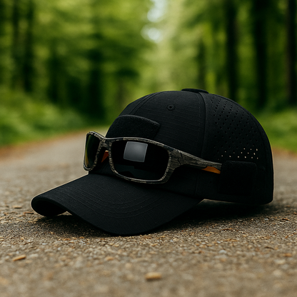 Falk ™ | Kamouflagekeps med glasögon